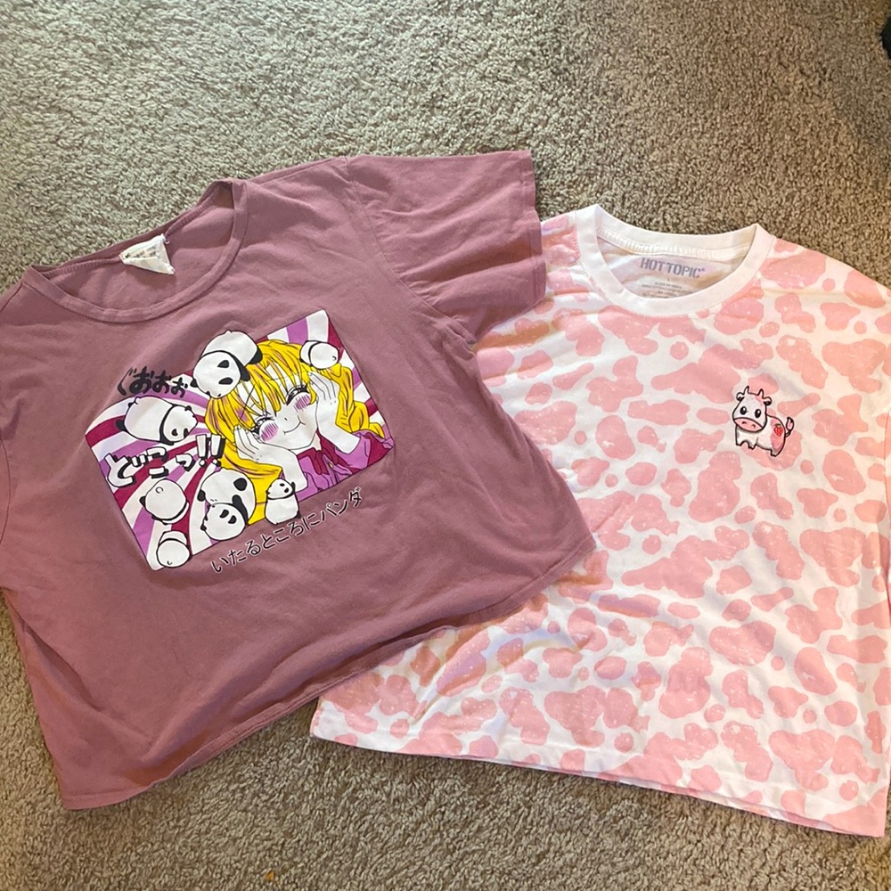 2 cute pink shirts